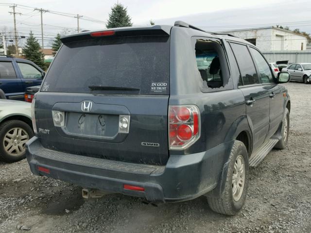 2HKYF18406H521990 - 2006 HONDA PILOT EX GRAY photo 4