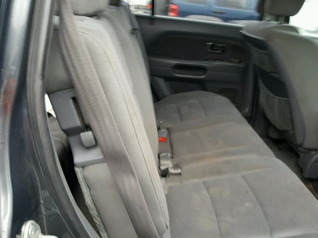 2HKYF18406H521990 - 2006 HONDA PILOT EX GRAY photo 6