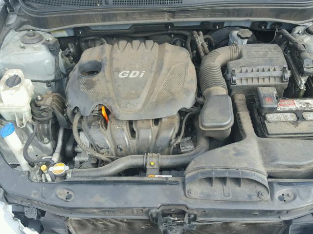 5NPEB4ACXDH536088 - 2013 HYUNDAI SONATA GLS SILVER photo 7