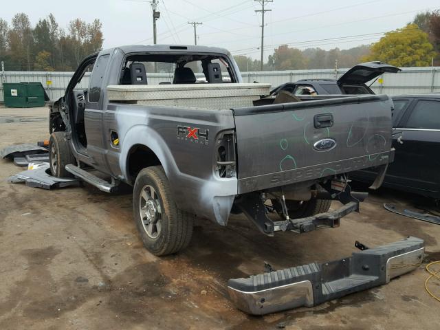 1FT7X2B67BEB85919 - 2011 FORD F250 SUPER GRAY photo 3