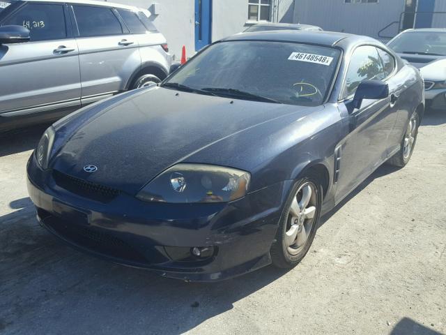 KMHHM65D46U206456 - 2006 HYUNDAI TIBURON GS BLUE photo 2