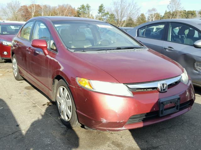 1HGFA16548L089471 - 2008 HONDA CIVIC RED photo 1