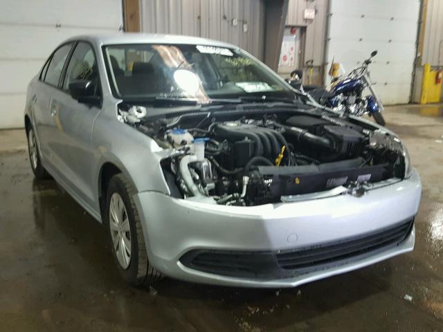 3VW2K7AJ3EM217482 - 2014 VOLKSWAGEN JETTA BASE SILVER photo 1