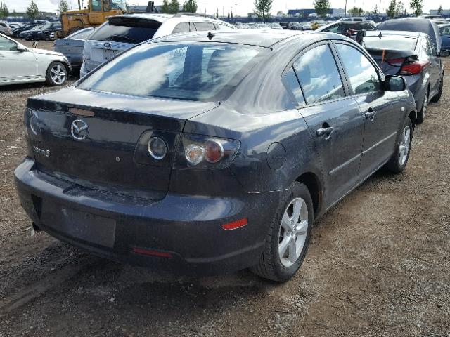 JM1BK32F671708926 - 2007 MAZDA 3 I GRAY photo 4