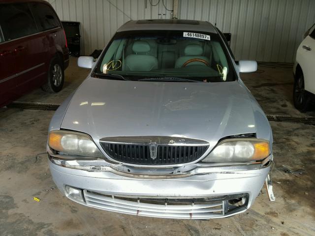 1LNHM86S2YY775844 - 2000 LINCOLN LS SILVER photo 9