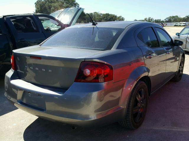 1C3CDZAB7CN286091 - 2012 DODGE AVENGER SE GRAY photo 4