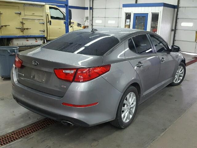 5XXGM4A78EG320310 - 2014 KIA OPTIMA LX SILVER photo 4