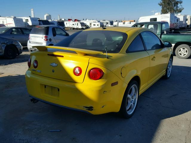 1G1AM18B977211311 - 2007 CHEVROLET COBALT SS YELLOW photo 4