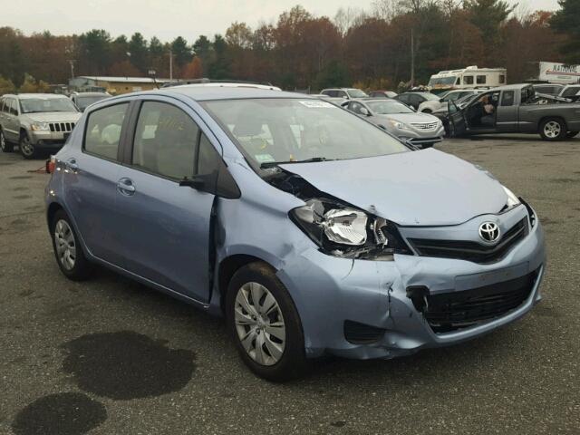 JTDKTUD34ED590540 - 2014 TOYOTA YARIS BLUE photo 1