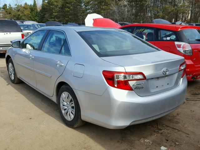 4T4BF1FK2ER433309 - 2014 TOYOTA CAMRY L SILVER photo 3