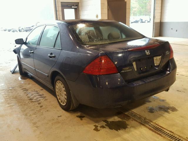 1HGCM56156A061847 - 2006 HONDA ACCORD VAL BLUE photo 3