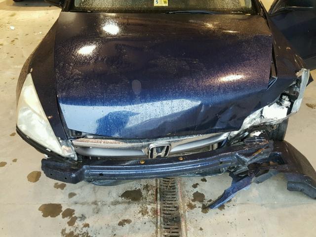 1HGCM56156A061847 - 2006 HONDA ACCORD VAL BLUE photo 7