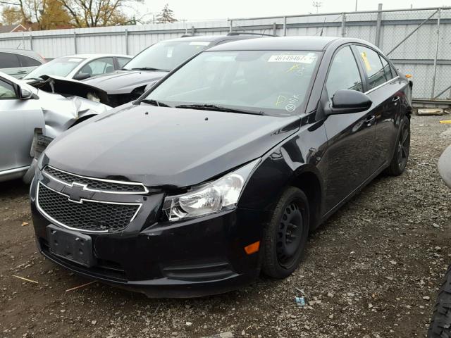 1G1PE5SB1E7424287 - 2014 CHEVROLET CRUZE LT BLACK photo 2