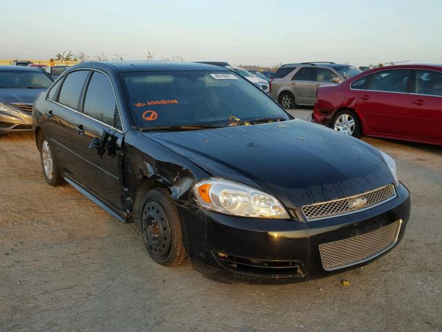 2G1WG5E38D1106804 - 2013 CHEVROLET IMPALA LT BLACK photo 1