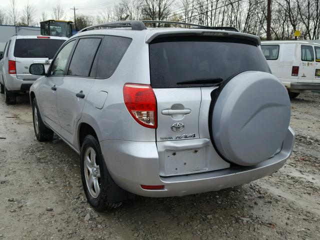 JTMBD33V276027701 - 2007 TOYOTA RAV4 SILVER photo 3