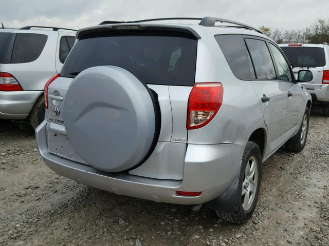 JTMBD33V276027701 - 2007 TOYOTA RAV4 SILVER photo 4