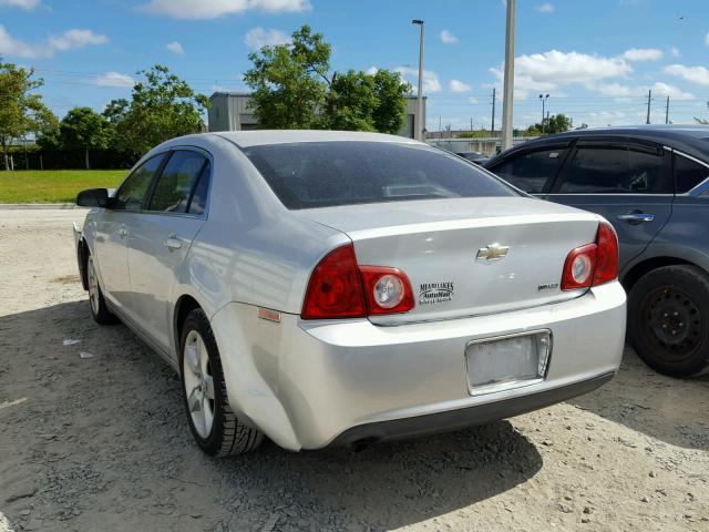 1G1ZA5E00A4151644 - 2010 CHEVROLET MALIBU SILVER photo 3