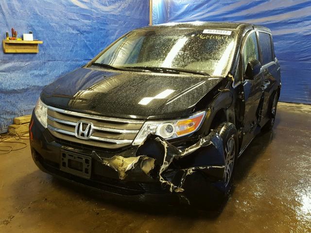 5FNRL5H62CB088169 - 2012 HONDA ODYSSEY EX BLUE photo 2