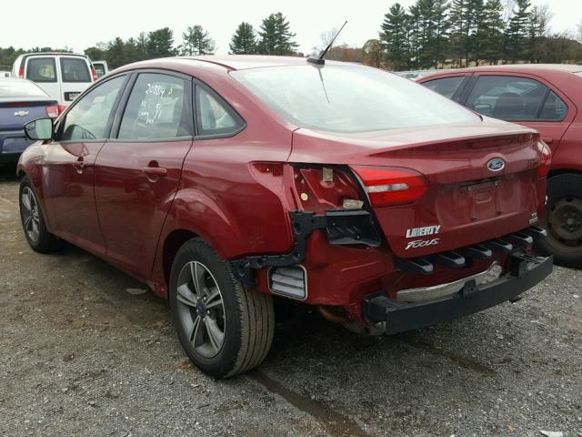 1FADP3FE5HL208814 - 2017 FORD FOCUS SE RED photo 3