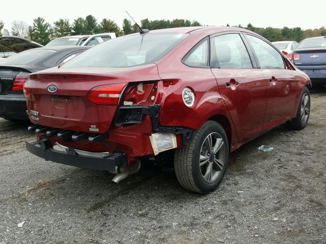 1FADP3FE5HL208814 - 2017 FORD FOCUS SE RED photo 4