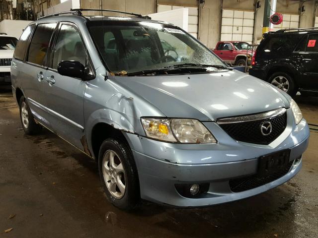 JM3LW28J820327289 - 2002 MAZDA MPV WAGON BLUE photo 1