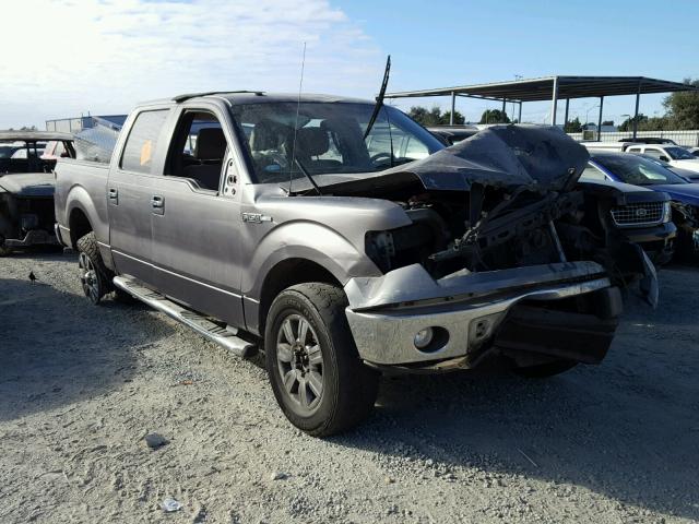 1FTEW1C88AKA75594 - 2010 FORD F150 SUPER GRAY photo 1