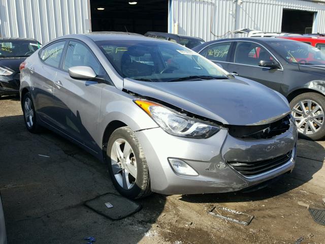 KMHDH4AE8DU715341 - 2013 HYUNDAI ELANTRA GL GRAY photo 1