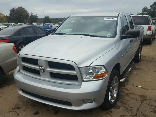 1C6RD6FT0CS194321 - 2012 DODGE RAM 1500 S SILVER photo 2