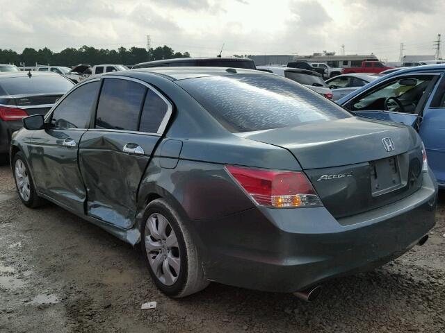 1HGCP36898A066402 - 2008 HONDA ACCORD EXL GREEN photo 3