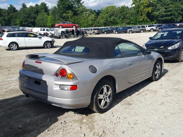 4A3AE45G63E014301 - 2003 MITSUBISHI ECLIPSE SP GRAY photo 4