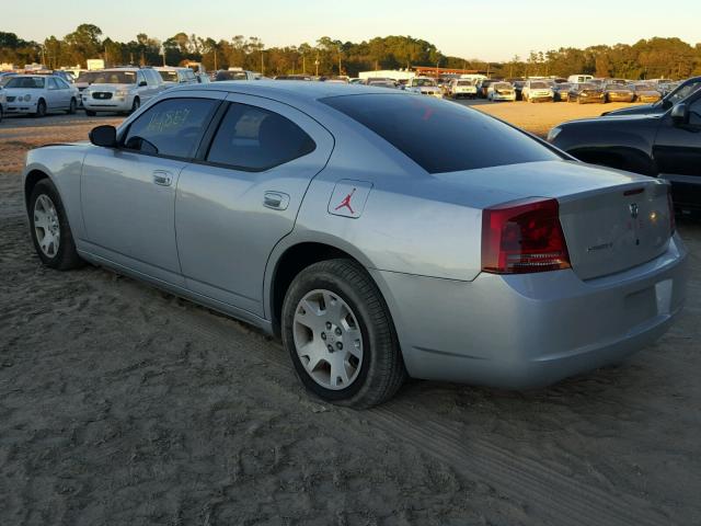 2B3LA43R57H660571 - 2007 DODGE CHARGER SE SILVER photo 3