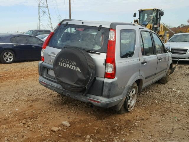 JHLRD685X5C006900 - 2005 HONDA CR-V LX SILVER photo 4