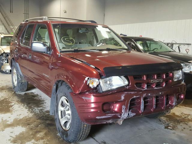 4S2DM58W424314519 - 2002 ISUZU RODEO S BURGUNDY photo 1