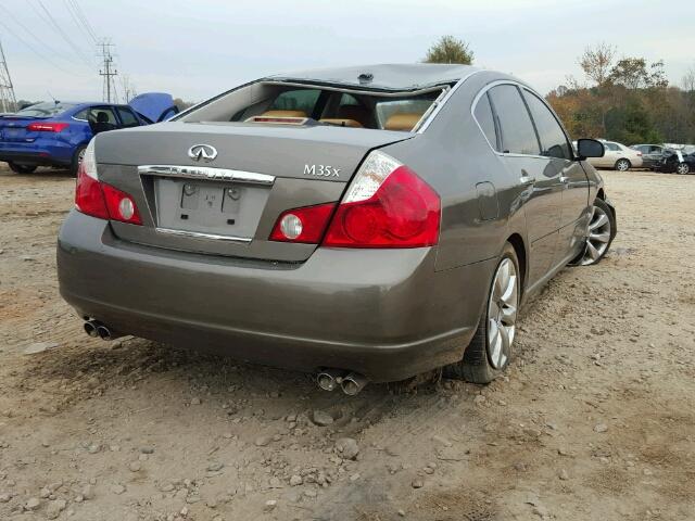 JNKAY01F27M453442 - 2007 INFINITI M35 BASE BROWN photo 4