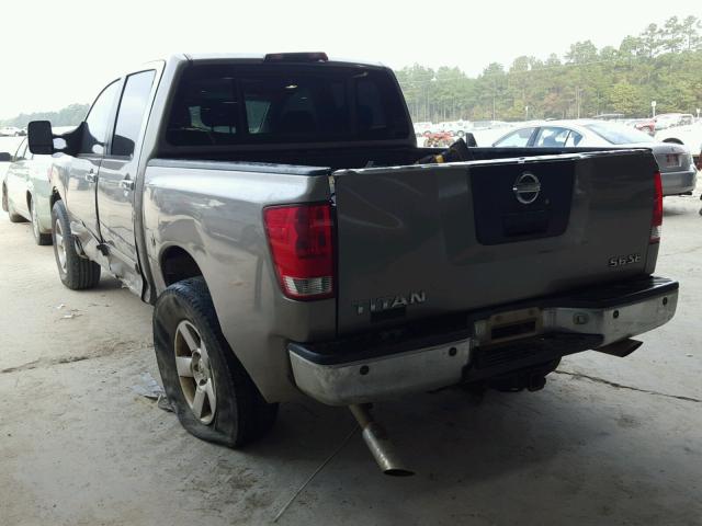 1N6BA07A46N518139 - 2006 NISSAN TITAN XE BROWN photo 3