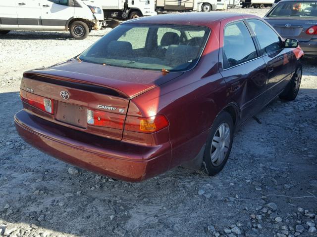 4T1BG22K41U775955 - 2001 TOYOTA CAMRY CE MAROON photo 4