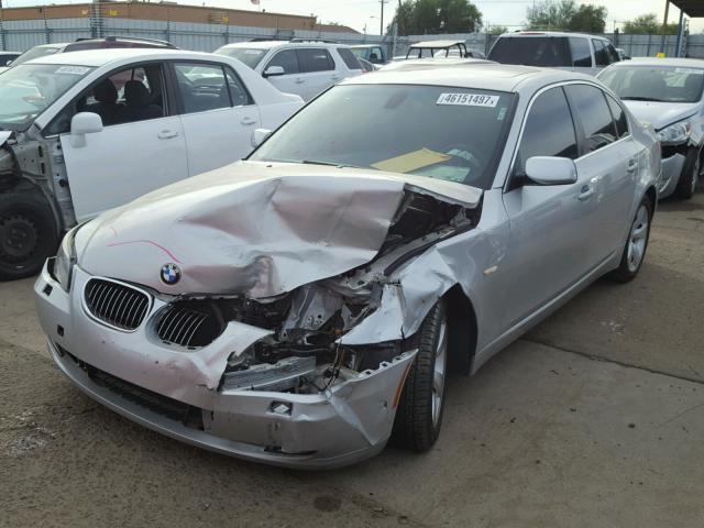 WBANU53568CT14077 - 2008 BMW 528 I SILVER photo 2