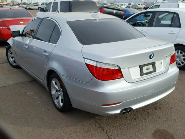 WBANU53568CT14077 - 2008 BMW 528 I SILVER photo 3