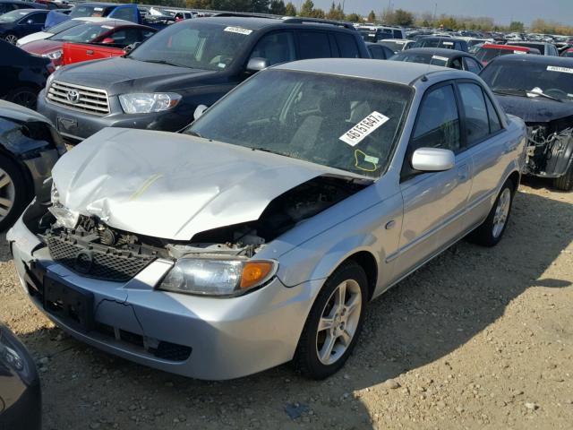 JM1BJ225230102415 - 2003 MAZDA PROTEGE DX SILVER photo 2