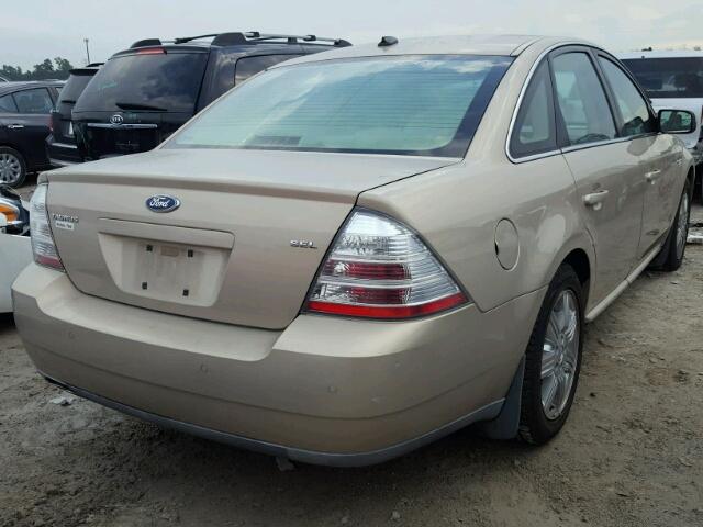 1FAHP24W08G121094 - 2008 FORD TAURUS SEL GOLD photo 4