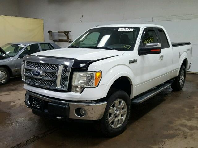 1FTFX1EVXAFC83876 - 2010 FORD F150 SUPER WHITE photo 2