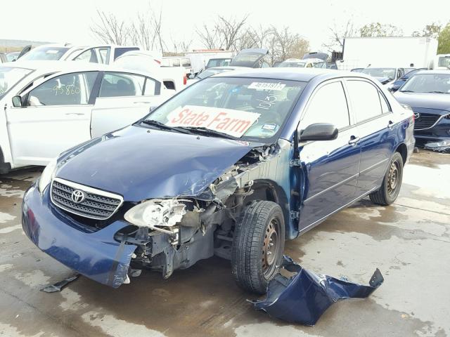 1NXBR32E76Z759637 - 2006 TOYOTA COROLLA BLUE photo 2