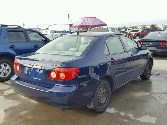 1NXBR32E76Z759637 - 2006 TOYOTA COROLLA BLUE photo 4