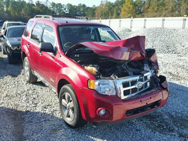 1FMCU03138KA92108 - 2008 FORD ESCAPE XLT MAROON photo 1