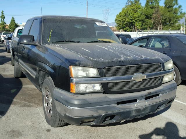 2GCEC19V641184985 - 2004 CHEVROLET SILVERADO BLACK photo 1