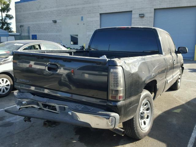 2GCEC19V641184985 - 2004 CHEVROLET SILVERADO BLACK photo 4