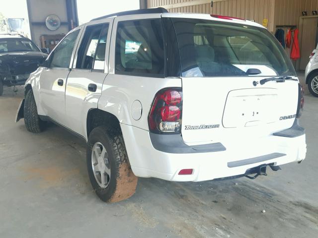 1GNDS13S742277437 - 2004 CHEVROLET TRAILBLAZE WHITE photo 3