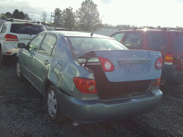 2T1BR32E27C715726 - 2007 TOYOTA COROLLA CE TEAL photo 3