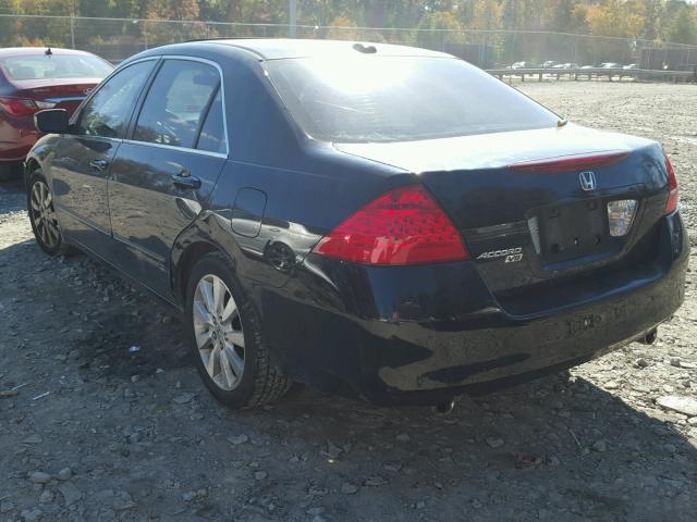 1HGCM66587A063649 - 2007 HONDA ACCORD EX BLACK photo 3