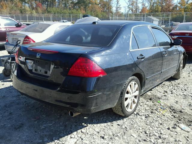 1HGCM66587A063649 - 2007 HONDA ACCORD EX BLACK photo 4